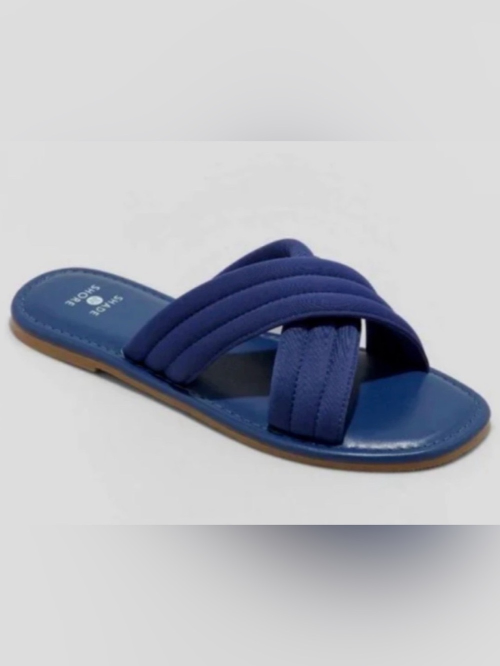 Cushioned Strap “Shade & Shore” Sandals in Navy Blue NWT
